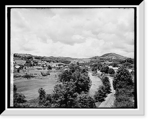 Historic Framed Print, East Wallingford from the south, Green Mountains,  17-7/8" x 21-7/8"