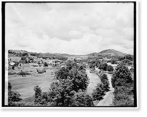 Antique Photo Print - East Wallingford from the south, Green Mountains