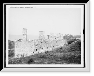 Historic Framed Print, Ruins of Fort Frederick, Crown Point, N.Y.,  17-7/8" x 21-7/8"
