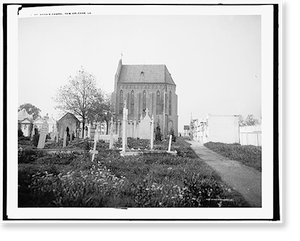 Vintage Americana Print - New Orleans, Louisiana - St. Roch's Chapel