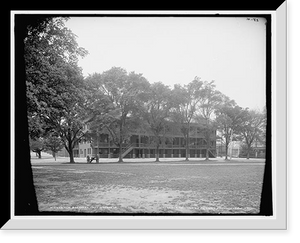 Historic Framed Print, New barracks, Fort Monroe, Va.,  17-7/8" x 21-7/8"