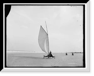 Sailing on the beach, Ormond, Fla. - 2, Historic Reproduction