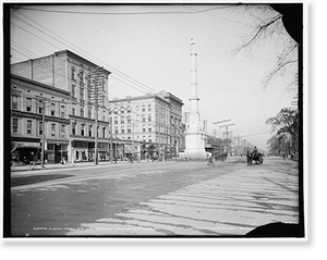 Antique Architecture - Augusta, Georgia - Albion Hotel and Confederate (1)