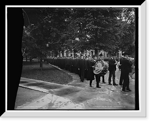 Historic Framed Print, Senior parade, commencement day, University of Michigan,  17-7/8" x 21-7/8"
