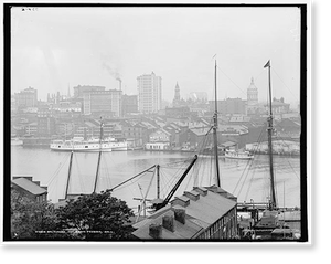 Historic Architecture - Baltimore - Md., from Federal Hall Hill