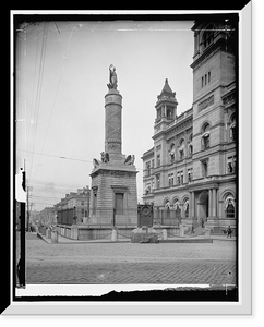 Battle Monument, Baltimore, Md, Antique Poster