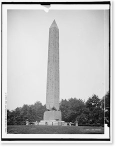 Antique Scenic Print - New York City - The Obelisk in Central Park