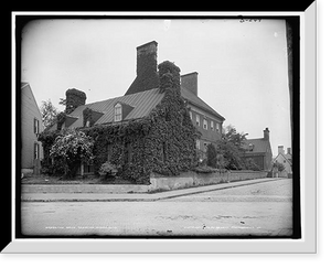 Historic Framed Print, The Brice residence, Annapolis, Md.,  17-7/8" x 21-7/8"