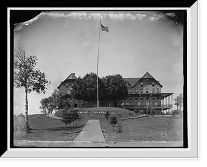 Historic Framed Print, Forge House, Fulton Chain, Adirondack Mountains,  17-7/8" x 21-7/8"