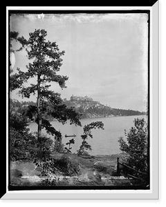 Historic Framed Print, The Cliff House from the Wildmere House, Lake Minnewaska, N.Y.,  17-7/8" x 21-7/8"