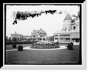 Historic Framed Print, Cottages at Allenhurst, N.J.,  17-7/8" x 21-7/8"