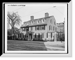 Historic Framed Print, Wadsworth House, Harvard University,  17-7/8" x 21-7/8"