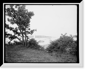 Historic Framed Print, Derring's harbor and Prospect Point from Manhansett [i.e. Manhasset], Shelter Island, N.Y.,  17-7/8" x 21-7/8"