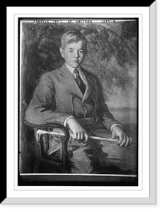 Historic Framed Print, Painting of Charlie Taft by Waltman,  17-7/8" x 21-7/8"