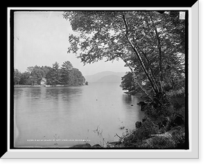 Historic Framed Print, A Bit of shore at Bay View, Lake George, N.Y.,  17-7/8" x 21-7/8"