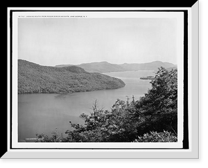 Historic Framed Print, Looking south from Rogers' Rock heights, Lake George, N.Y.,  17-7/8" x 21-7/8"