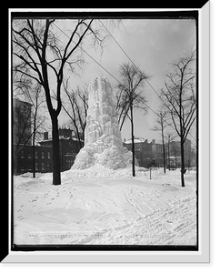 Historic Framed Print, Fountain of ice, Washington Boulevard, Detroit, Mich. - 2,  17-7/8" x 21-7/8"