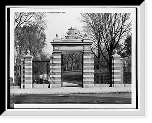 Historic Framed Print, Class of '90 or Samuel Dexter Gate, Harvard University, Mass.,  17-7/8" x 21-7/8"