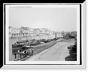 Historic Framed Print, Along the Matanzas River, Matanzas, Cuba,  17-7/8" x 21-7/8"