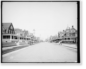 Vintage Street Scene - Atlantic City - Pennsylvania Avenue, N.J
