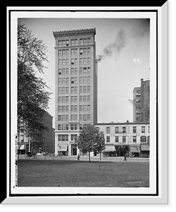 Historic Framed Print, Harrison Building, Columbus, O[hio],  17-7/8" x 21-7/8"