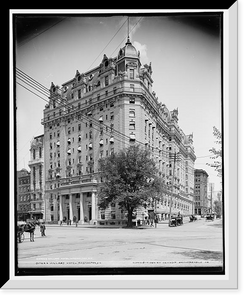 Historic Framed Print, Willard Hotel, Washington, D.C.,  17-7/8" x 21-7/8"
