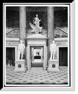 Historic Framed Print, Entrance to Statuary Hall, the Capitol at Washington,  17-7/8" x 21-7/8"