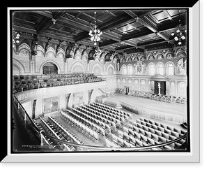 Historic Framed Print, Gaston Hall, Georgetown University,  17-7/8" x 21-7/8"