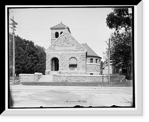 Historic Framed Print, H.H. Baxter Memorial Library, Rutland, Vt.,  17-7/8" x 21-7/8"