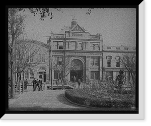 Historic Framed Print, Cotton exchange, Savannah, Ga.,  17-7/8" x 21-7/8"