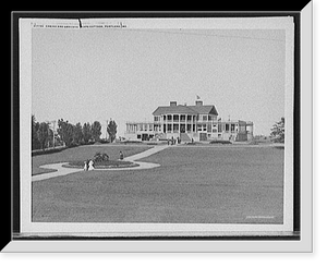 Historic Framed Print, Casino and grounds, Cape Cottage, Portland, Me.,  17-7/8" x 21-7/8"