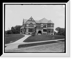 Historic Framed Print, Forbes Library, Northampton, Mass.,  17-7/8" x 21-7/8"