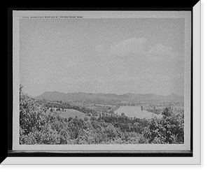 Historic Framed Print, Connecticut River and Mt. Holyoke, Mass.,  17-7/8" x 21-7/8"