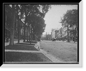 Historic Framed Print, Broadway looking north, Saratoga, N.Y. - 2,  17-7/8" x 21-7/8"