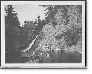Vintage Landscape - Duluth, Minnesota - A Swimming hole, Lester Park