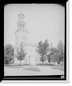 Historic Framed Print, First Church, Bennington, Vt.,  17-7/8" x 21-7/8"