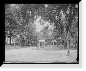 Historic Framed Print, Fountain square, Brattleboro, Vt.,  17-7/8" x 21-7/8"