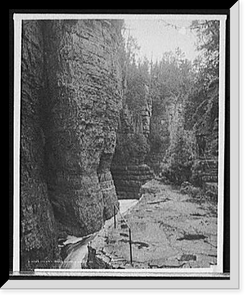 Historic Framed Print, Column rocks, Ausable Chasm, N.Y.,  17-7/8" x 21-7/8"