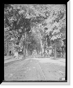 Historic Framed Print, West Street, Keene, N.H.,  17-7/8" x 21-7/8"