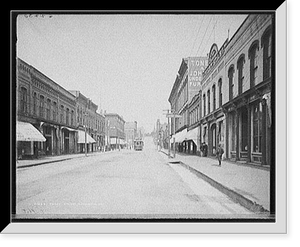 Historic Framed Print, Front Street, Marquette, Mich.,  17-7/8" x 21-7/8"