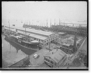 Historic Photo Print - Newport News, Virginia - C. & O. terminal piers