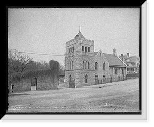 Historic Framed Print, Entrance to Hollywood Cemetery, Richmond, Va.,  17-7/8" x 21-7/8"