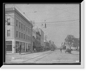 Historic Framed Print, Franklin Street, Tampa, Fla.,  17-7/8" x 21-7/8"