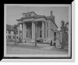 Historic Framed Print, Elks' Club, Jacksonville, Fla.,  17-7/8" x 21-7/8"