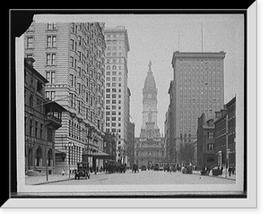 Historic Framed Print, [Broad Street, north from Locust Street, Philadelphia, Pa.],  17-7/8" x 21-7/8"