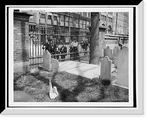 Historic Framed Print, Franklin's tomb, Philadelphia, Pa.,  17-7/8" x 21-7/8"