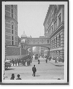 Antique Photo Print - New York City - The Bridge of Sighs, New York
