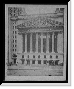 Historic Framed Print, New York Stock Exchange,  17-7/8" x 21-7/8"