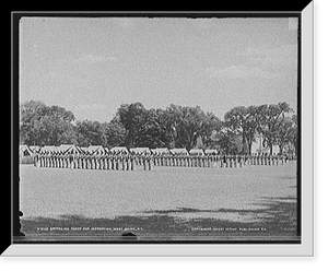 Historic Framed Print, Battalion ready for inspection, [United States Military Academy], West Point, N.Y.,  17-7/8" x 21-7/8"