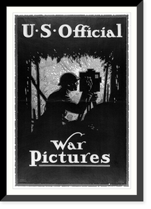 Historic Framed Print, U.S. official war pictures. Louis Fancher 17  The Hegeman Print N.Y.,  17-7/8" x 21-7/8"